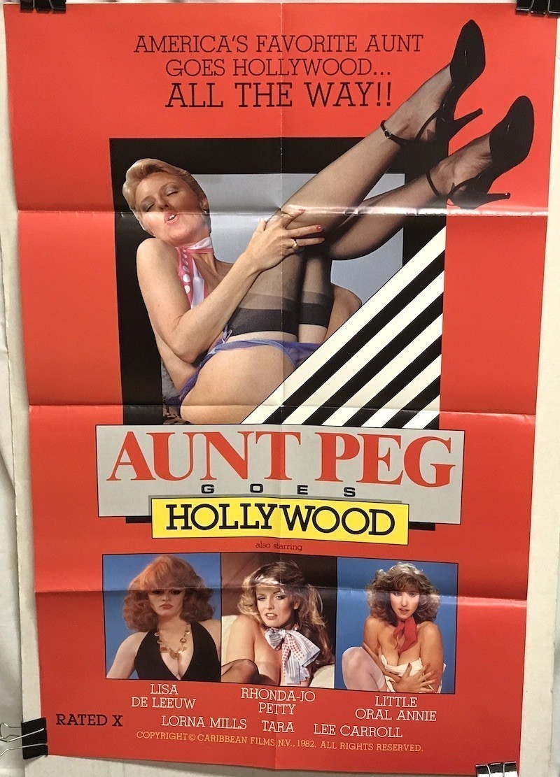 Aunt Peg Goes Hollywood (1981) 25x38" Adult Sized Poster